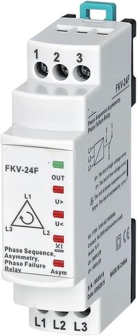 FKV-24F 3 * 380V Over&Under Volt Phase Failure Phase Asymmetry (Fixed 11%) Phase Sequence Relay 1Pcs in Saudi Arabia