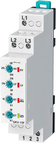 GKV-15 GKV-15F 3 * 220VAC Three-Phase Under&Over Voltage Phase Sequence Relay 1Pcs(GKV-15F Phase Seq) in Saudi Arabia