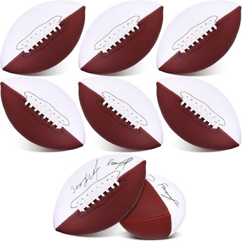 Syhood Pcs Autograph Blank Footballs 12 Inches Sports Outdoor Signing Foot Ball American Footballs for Kids Adults Foot Ball Anniversary Birthday in Saudi Arabia