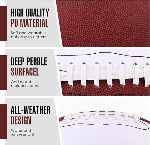 Syhood Pcs Autograph Blank Footballs 12 Inches Sports Outdoor Signing Foot Ball American Footballs for Kids Adults Foot Ball Anniversary Birthday in Saudi Arabia