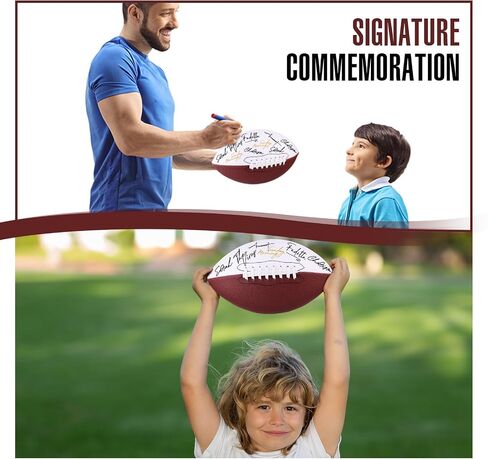 Syhood Pcs Autograph Blank Footballs 12 Inches Sports Outdoor Signing Foot Ball American Footballs for Kids Adults Foot Ball Anniversary Birthday in Saudi Arabia