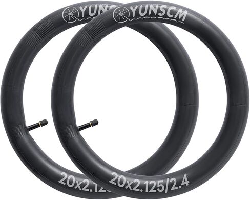 YUNSCM 2-PCS 20" Bike Tubes 20x2.125/2.40 Schrader Valve 20 Bicycle Inner Tubes Compatible with 20 x 2.125 20x2.20 20x2.25 20x2.30 20x2.35 20x2.40 Tire Tubes in Saudi Arabia