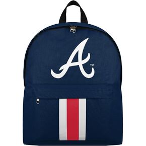 FOCO MLB Officially Licensed Team Color Primary Logo Solid Stripe Baseball School Bag Travel Backpack - New York Yankees - Navy in Saudi Arabia
