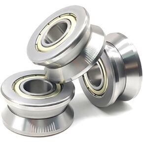 2Pcs LV201-14 ZZ Bearing 12x39.9x18mm V Groove Guide Roller Bearings in Kuwait
