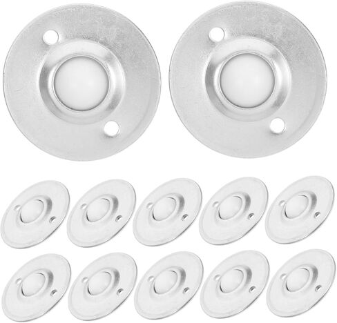 Pretyzoom 12pcs كرة نايلون محمل بكرات لحركة الأثاث عجلات للأرائك خزائن ورفوف عملية هادئة السلس سهلة المناورة in Kuwait