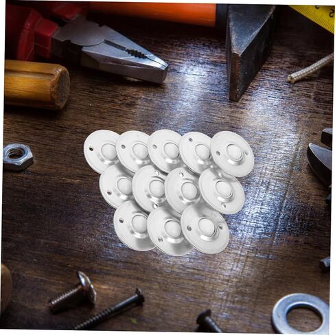Pretyzoom 12pcs كرة نايلون محمل بكرات لحركة الأثاث عجلات للأرائك خزائن ورفوف عملية هادئة السلس سهلة المناورة in Kuwait