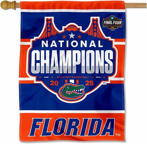 Florida Gators 2025 College Basketball National Champions House Banner Flag in Saudi Arabia