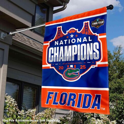 Florida Gators 2025 College Basketball National Champions House Banner Flag in Saudi Arabia