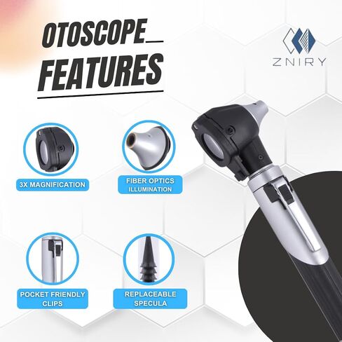 Otoscope (Pack of 6) with Light - Ideal for Medical, Nursing, Veterinary Students, EMT & Personal Use - Includes Assorted Colors, Ear Infection Checker, Digital Otoscope, Ear Wax Removal in Saudi Arabia
