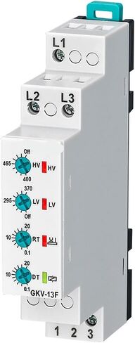 GKV-13 GKV-13F 3 * 380VAC Non-Neutual Three-Phase Under&Over Voltage Phase Sequence Relay 1Pcs(GKV-13) in Saudi Arabia