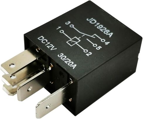 ترحيل السيارات JD1926A JD1927A 12V 4-PIN 5-PIN 5-PIN OIL مضخة الضباب RELAY 2PCS (4 دبوس) in Saudi Arabia
