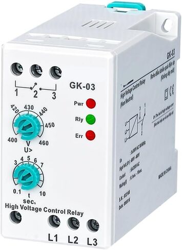 GK-03 Phase Failure Analogue Adjustable Protection Relay (3 * 380V Non-Neutral) 1Pcs in Saudi Arabia