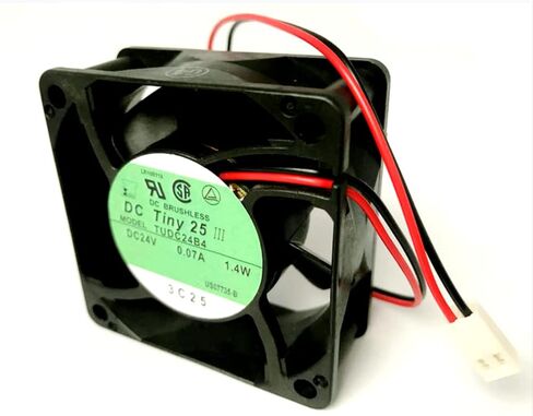 TUDC24B4 DC24V 0.07A 1.4W 60x60x25mm 2-ware fan in Kuwait