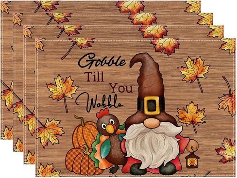 XCHI TURKEY GNOME STARGIVING FARD TABLE RUNNER Party Table Decoration for Home Kitch Deining Holiday Decor in Kuwait