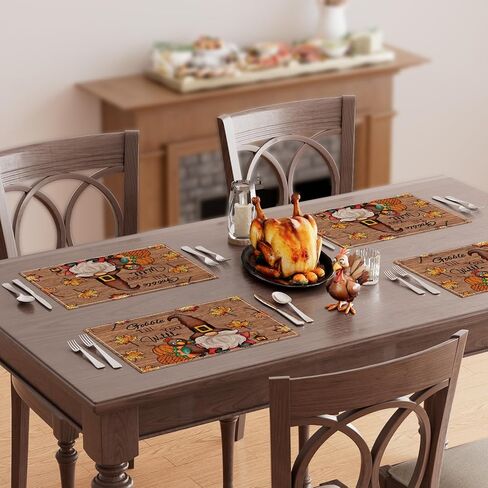 XCHI TURKEY GNOME STARGIVING FARD TABLE RUNNER Party Table Decoration for Home Kitch Deining Holiday Decor in Kuwait