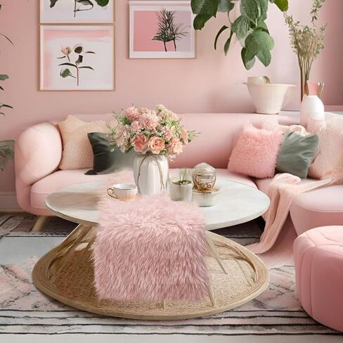 Yuboo Fluffy Desser Runners لغرفة النوم ، White Chrismtas Table Runner Fur Fur Touch لمسة غطاء خزانة ملابس أعلى ، عداء طاولة الفراء فو لمطاولة القهوة ، غرفة المعيشة 14 × 72 بوصة in Kuwait