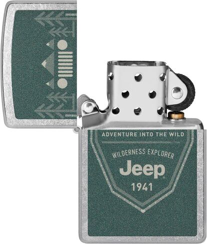 ولاعة جيب للجيب من الكروم للخريطة الطبوغرافية للشارع من Zippo Jeep in Kuwait