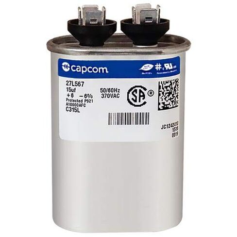 15 uf MFD 370 VAC Replacement Oval Run Capacitor # C315L 27L567 in Saudi Arabia