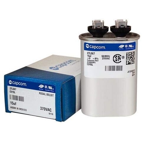 15 uf MFD 370 VAC Replacement Oval Run Capacitor # C315L 27L567 in Saudi Arabia