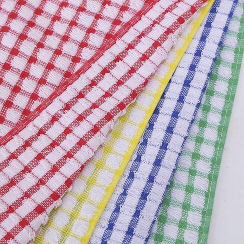 Oeleky Dish Towels for Kitchen 15x26 Inches, Pack of 8 Cotton Kitchen Towels for Drying Dishes (Multi, 15x26 inches) in Saudi Arabia