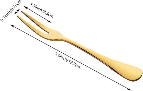 شوكات السلطعون الفولاذ المقاوم للصدأ ، شوكة escargot fork 2 prong appetizer forks cocktail salad salad fruks for party travel ، مجموعة من 10 و 5 بوصات (10 أجهزة كمبيوتر) in Saudi Arabia