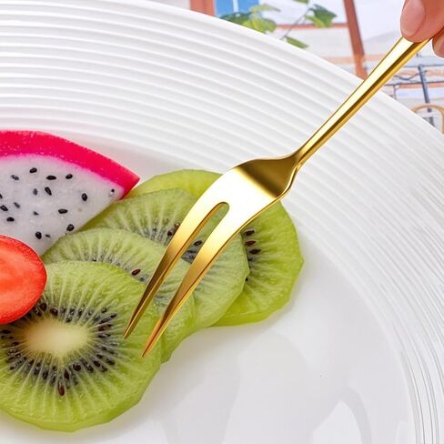 شوكات السلطعون الفولاذ المقاوم للصدأ ، شوكة escargot fork 2 prong appetizer forks cocktail salad salad fruks for party travel ، مجموعة من 10 و 5 بوصات (10 أجهزة كمبيوتر) in Saudi Arabia