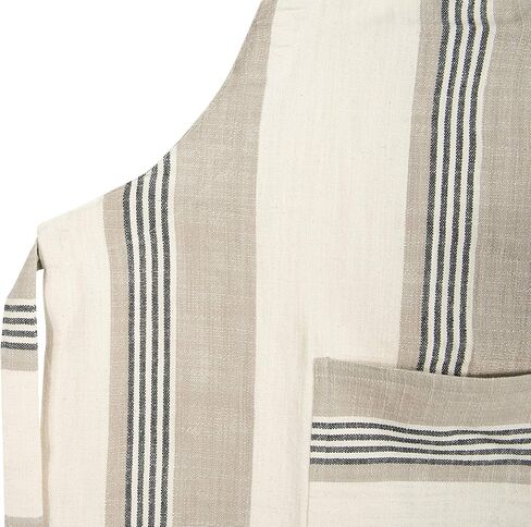 Creative Co-Op Tan & Grey Striped Cotton Tea Towels (Set of 3 Pieces) in Saudi Arabia