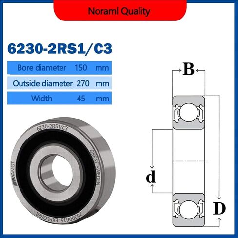 1PCs تحمل 6230 6230-2RS 6230-2Z 6230-2ZN 6230NR 6230-2RSNR محمل كرة أخدود عميق (6230-2ZP5C3) in Saudi Arabia