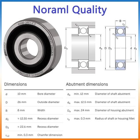 1PCs تحمل 6000 6000-2RS 6000-2Z 6000-2ZN 6000NR 6000-2RSNR محمل كرة أخدود عميق (6000-2ZP5C3) in Saudi Arabia
