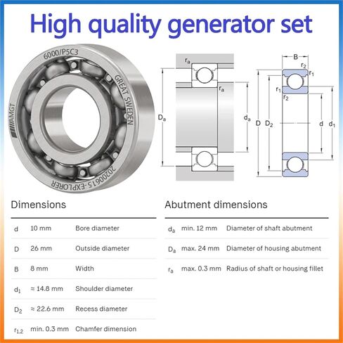 1Pcs Bearing 6000 6000-2RS 6000-2Z 6000-2ZN 6000NR 6000-2RSNR Deep Groove Ball Bearing(6000-2ZP5C3) in Saudi Arabia