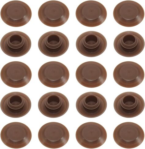 20Pcs Threshold Screw Covers for Door Sill Cap, Door Threshold Plugs for Hiding Screws, Plastic in Saudi Arabia