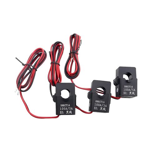 محول الضغط 3PCS تقسيم Core Current Transform Mini KCT16 Open Type Current Transformer 50A100A 150A 200A CT Buckle Type (3PCS 100A 5A) in Kuwait