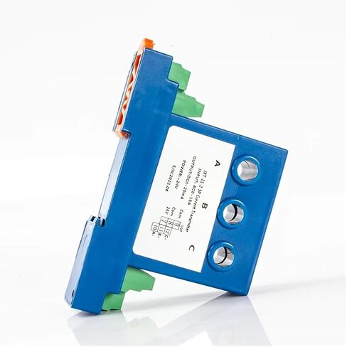 جهاز إرسال تيار ثلاثي الطور AC 4-20MA مستشعر مستشعر تيار ثلاثي الطور AC0-1A 0-10A 0-30A DC24V (إدخال AC 0-2A) in Kuwait