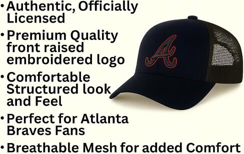 Atlanta Baseball Classic Mesh Classic Mesh Trucker Trucker Logo Logo Snapback Cap MultiClor. in Saudi Arabia