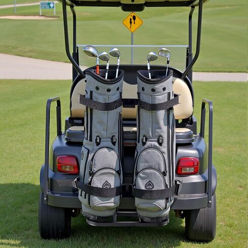حامل حقيبة Cart Golf Vevor ، 30.9 × 27.8 × 16.1 بوصة ، متوافق مع Yamaha و Ezgo و Club Car Bar Bar الخلفي ، حامل حقائب الصلب الكربوني الموفرة للمساحة ، وتركيب بدون حفر ، أسود ، أسود in Saudi Arabia