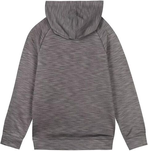 Outerstuff NFL Kids Youth 4-20 Official Black Gray Eclipse Performance Wordmark Primary Logo Long Sleeve Pullover Hoodie in Saudi Arabia
