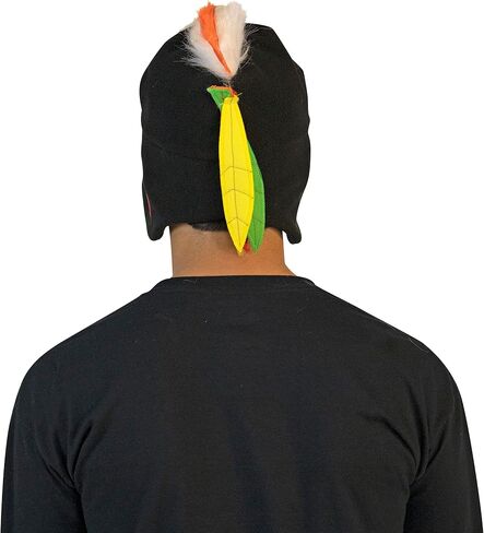 Rasta Imposta Tommy Mascot Trapper HAT NHL ICE HOCKEY Chicago Blackhawks Sports Fan Fan ، البالغين بحجم واحد in Saudi Arabia