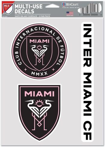 Wincraft MLS inter Miami CF Secal Multi Use Use Fan 3 Pack ، ألوان الفريق ، حجم واحد in Kuwait