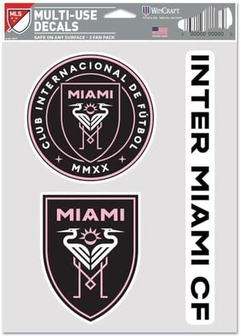 Wincraft MLS inter Miami CF Secal Multi Use Use Fan 3 Pack ، ألوان الفريق ، حجم واحد in Kuwait