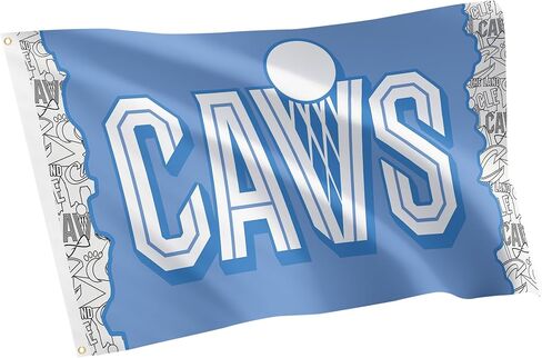 Desert Cactus Cleveland Cavaliers Flag NBA 100% Polyester Indoor Outdoor 3x5 feet National Basketball Association Team Flags (Flag City Edition 24-25 B) in Kuwait