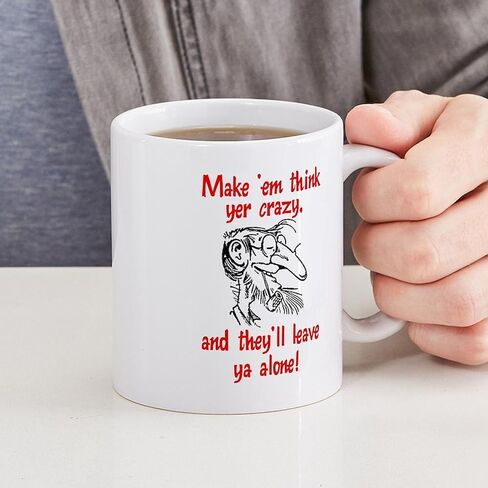 Cafepress Half Marathon فقط نصف أكواب مجنونة 11 أوقية (325 مل) قدح القهوة السيراميك in Kuwait