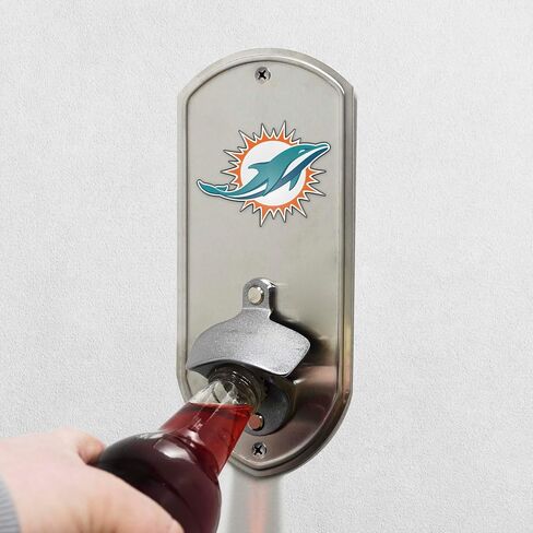 Fanmats 45226 NFL - Cleveland Browns Wall Bottle Bother | كروم | 8.5 "× 4" x 1.25 | شعار براونس خوذة أولي in Kuwait