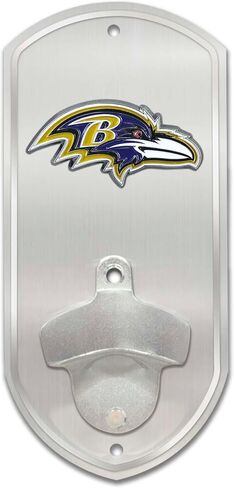 Fanmats 45226 NFL - Cleveland Browns Wall Bottle Bother | كروم | 8.5 "× 4" x 1.25 | شعار براونس خوذة أولي in Kuwait