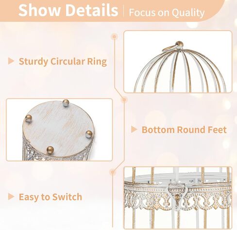 NUPTIO Decorative Bird Cages for Centerpiece: Black Vintage Bird Cage Hanging Lantern Set of 3 - Metal Birdcage Pillar Candle Holders for Halloween Party Table Fireplace Decor in Saudi Arabia