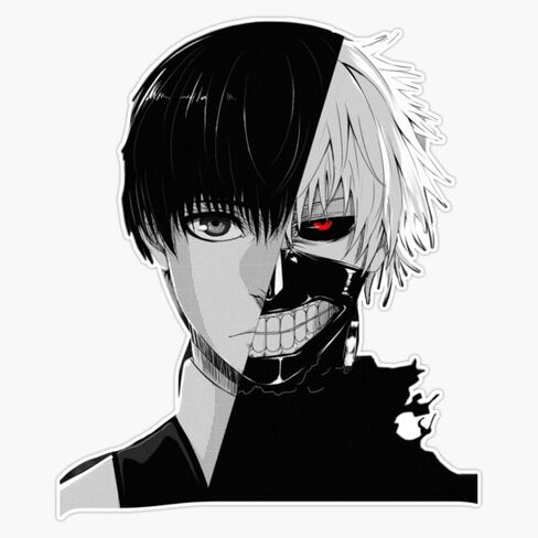 Ken Kaneki Kun Sticker Vinyl Waterproof Sticker Decal Car Laptop Wall Window Bumper Sticker 5" in Saudi Arabia