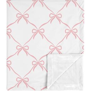 Sweet Jojo Designs Shabby Chic Rose Flower Watercolor Floral Baby Girl Receiving Security Swaddle Blanket for Newborn or Toddler Nursery Car Seat Stroller Soft Minky - Lavender Purple, Pink and Grey in Kuwait