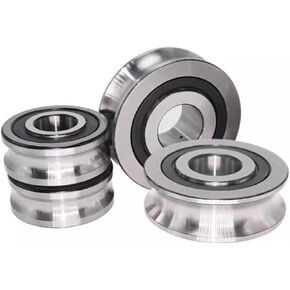 10PCS Straightening Mixed Wheel Over Line with Groove Bearing V 6202 15X35X11MM Pulley U Groove Type(V6202-2-1) in Saudi Arabia