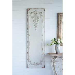 مجموعة أنيقة من 3 لوحات فنية بيضاء كبيرة لتحويل المساحات ، تصميم Boiserie عتيق ، لغرفة المعيشة ، المكتب ، أو غرفة النوم ، 21 "× 71" in Kuwait