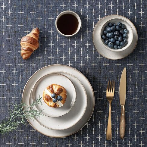 MIULEE Navy Blue Linen Table Cloth Rectangle Tablecloth Waterproof Spillproof Cross-Star Textured Table Cloth, Decorative Rustic Farmhouse Style for Dining/Party/Buffet/Wedding,60x102 Inch in Saudi Arabia