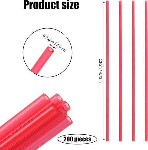 200pcs Spray Can Straws, 4.72in Long Red PP Material Aerosol Spray Can Replacement Straws Tips Extension Tubes for Paint Cleaner Lubricant Oil Narrow Space in Saudi Arabia